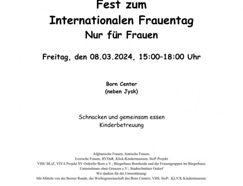 Internationaler Frauentag in Osdorf